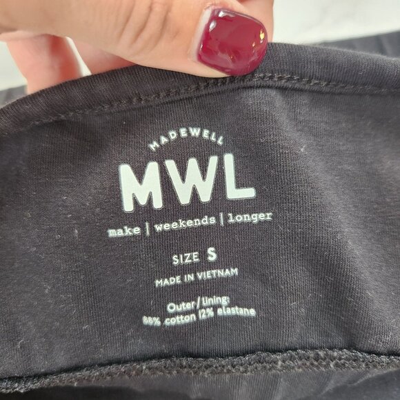 BUNDLE (3) Madewell T-Shirt Shirt Sports Bra Tank Wardrobe Basics Women's S-M - Picture 14 of 15